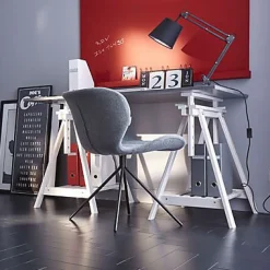 Tréteau architecte blanc l.70 x L.70 x H.98 cm, charge max. 200 kg