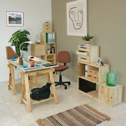 Tréteau architecte en pin 72,5 x 69 cm