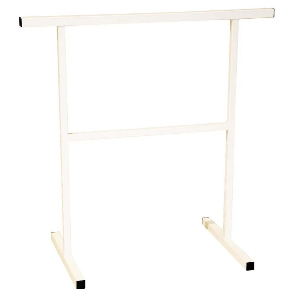 Tréteau fixe en métal époxy CQFD Solid blanc H. 74 cm