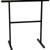 Tréteau fixe en métal époxy CQFD Solid noir H. 74 cm