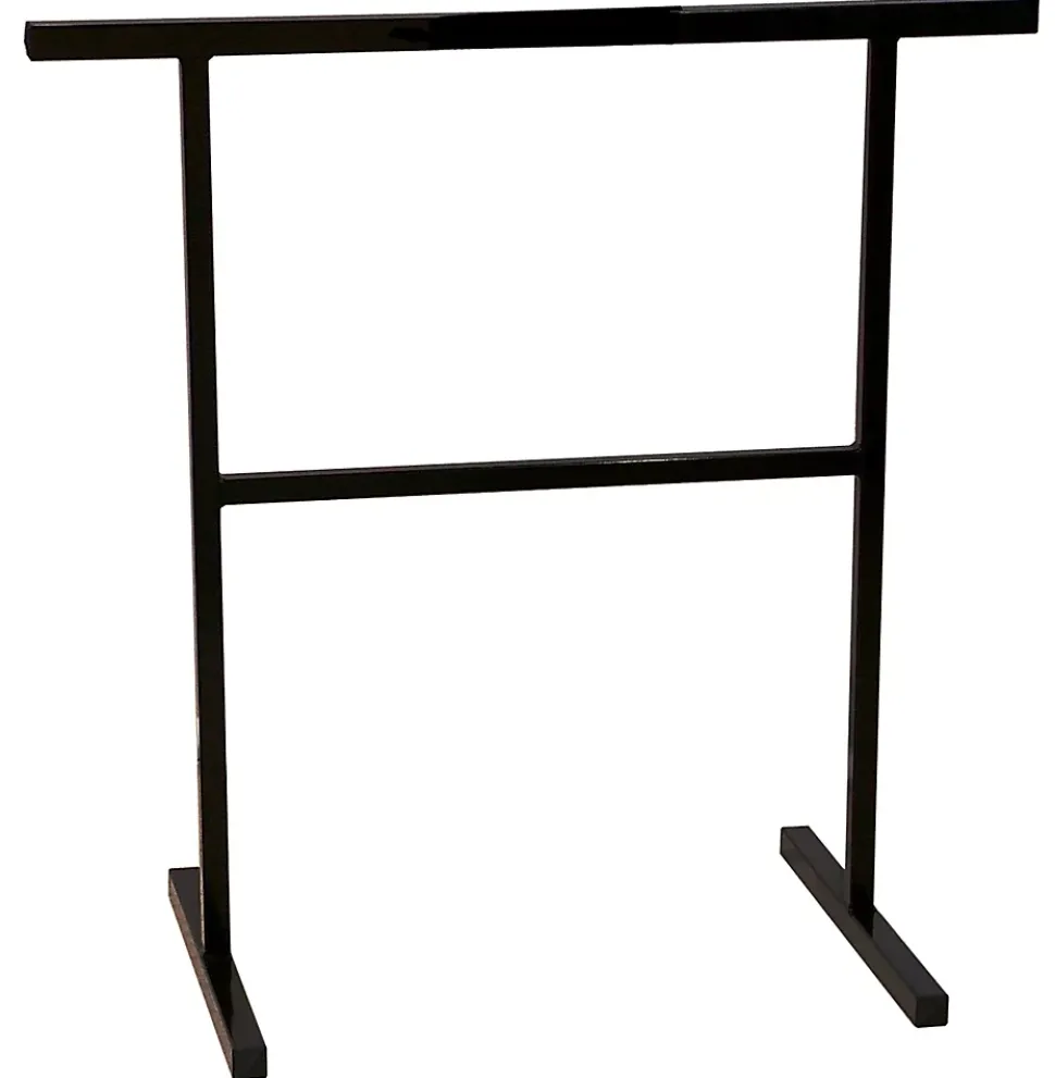 Tréteau fixe en métal époxy CQFD Solid noir H. 74 cm