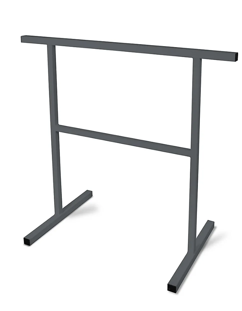 Tréteau fixe en métal époxy CQFD Solid anthracite H. 74 cm
