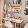 Tréteau Glam en pin pour petit bureau (74x50 cm)