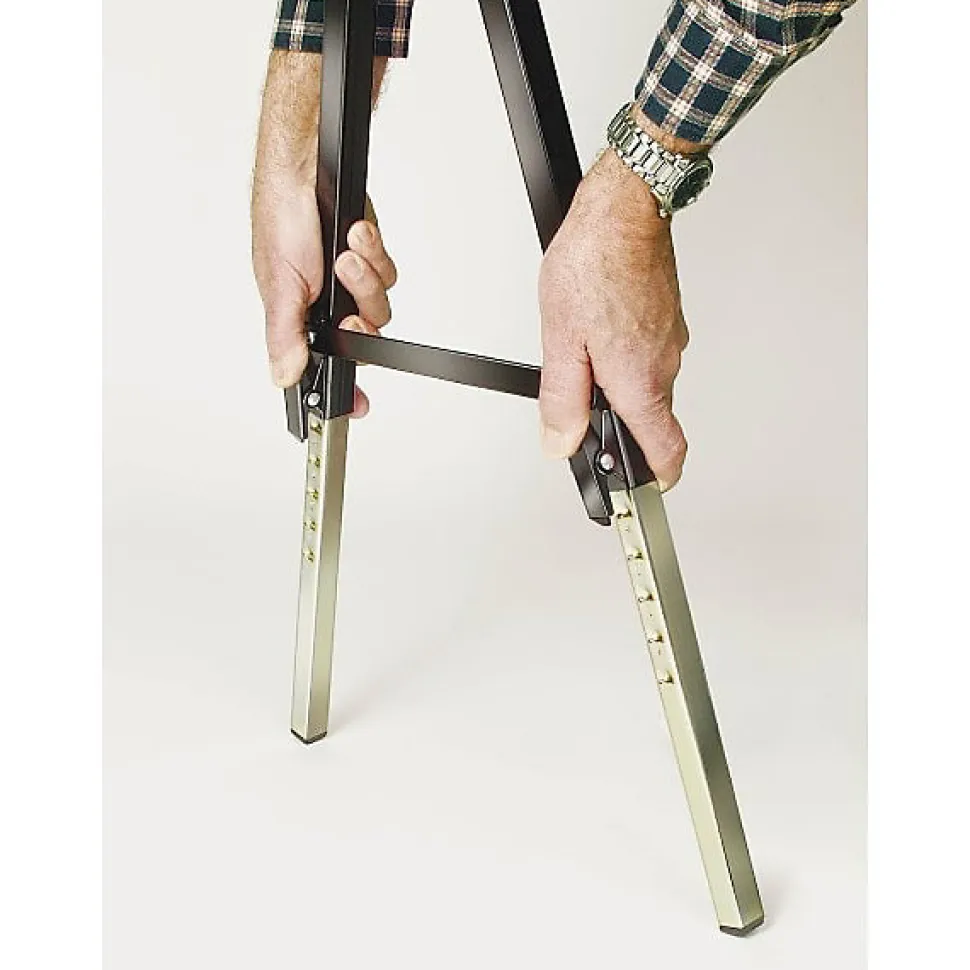 Tréteau pliable avec pieds téléscopique capacité 120 kg