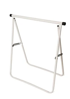 Tréteau pliant en métal époxy CQFD Slide blanc H. 76 cm