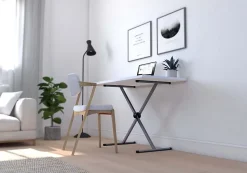 Tréteau pliant multifonction en acier époxy CQFD Campus anthracite H. 38 à 95 cm