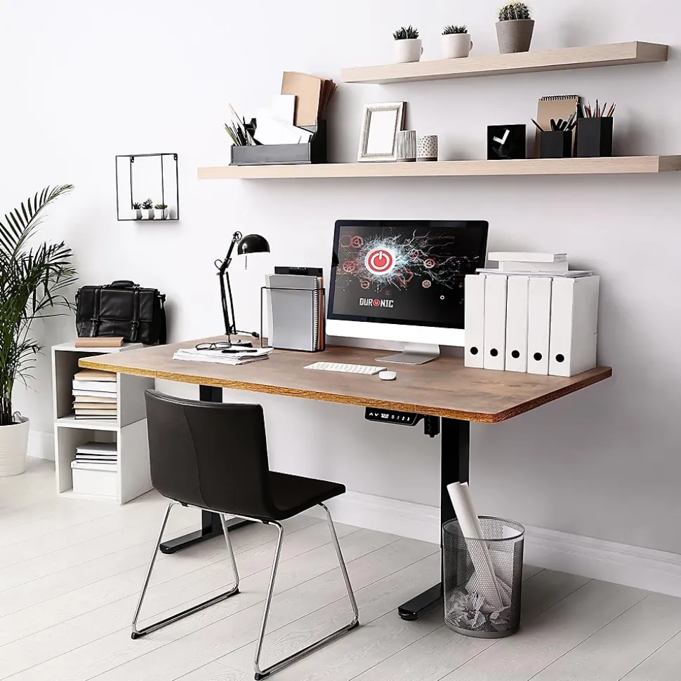 TT140 AO Plateau pour Bureau Assis Debout de 140 x 60 x 2 cm Compatible avec la plupart des Structures assis debout Duronic
