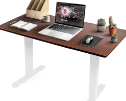 TT140 WT Plateau pour Bureau Assis Debout de 140 x 60 x 2 cm Compatible avec la plupart des Structures assis debout Duronic