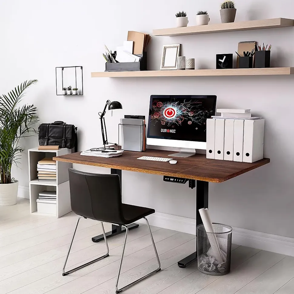 TT140 WT Plateau pour Bureau Assis Debout de 140 x 60 x 2 cm Compatible avec la plupart des Structures assis debout Duronic