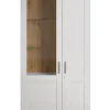 Vaisselier - Mélaminé chêne - Blanc - 95 - 194 - 38 cm