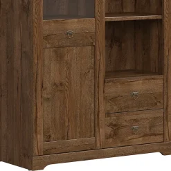 Vaisselier 1 porte 2 tiroirs Noe Bois