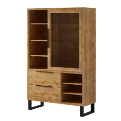 Vaisselier 1 porte 2 tiroirs Eden Bois et Metal