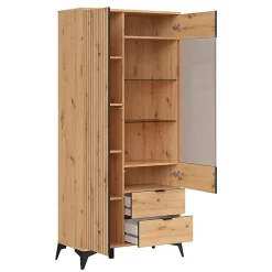 Vaisselier 2 portes 2 tiroirs Mao Bois
