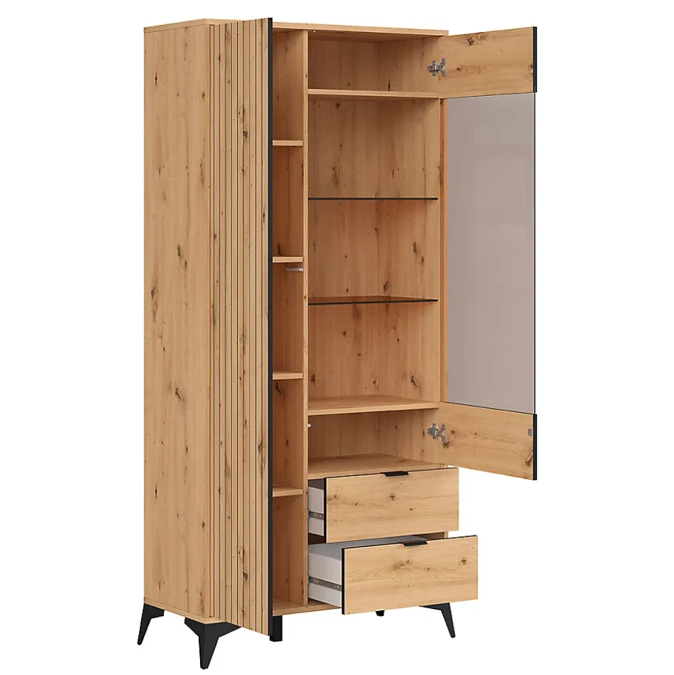 Vaisselier 2 portes 2 tiroirs Mao Bois