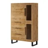 Vaisselier 3 portes 3 tiroirs Eden Bois et Metal