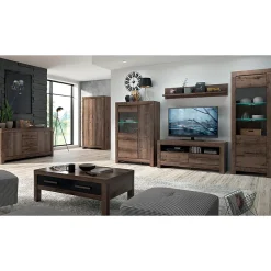 Vaisselier 2 portes Adam Bois fonce