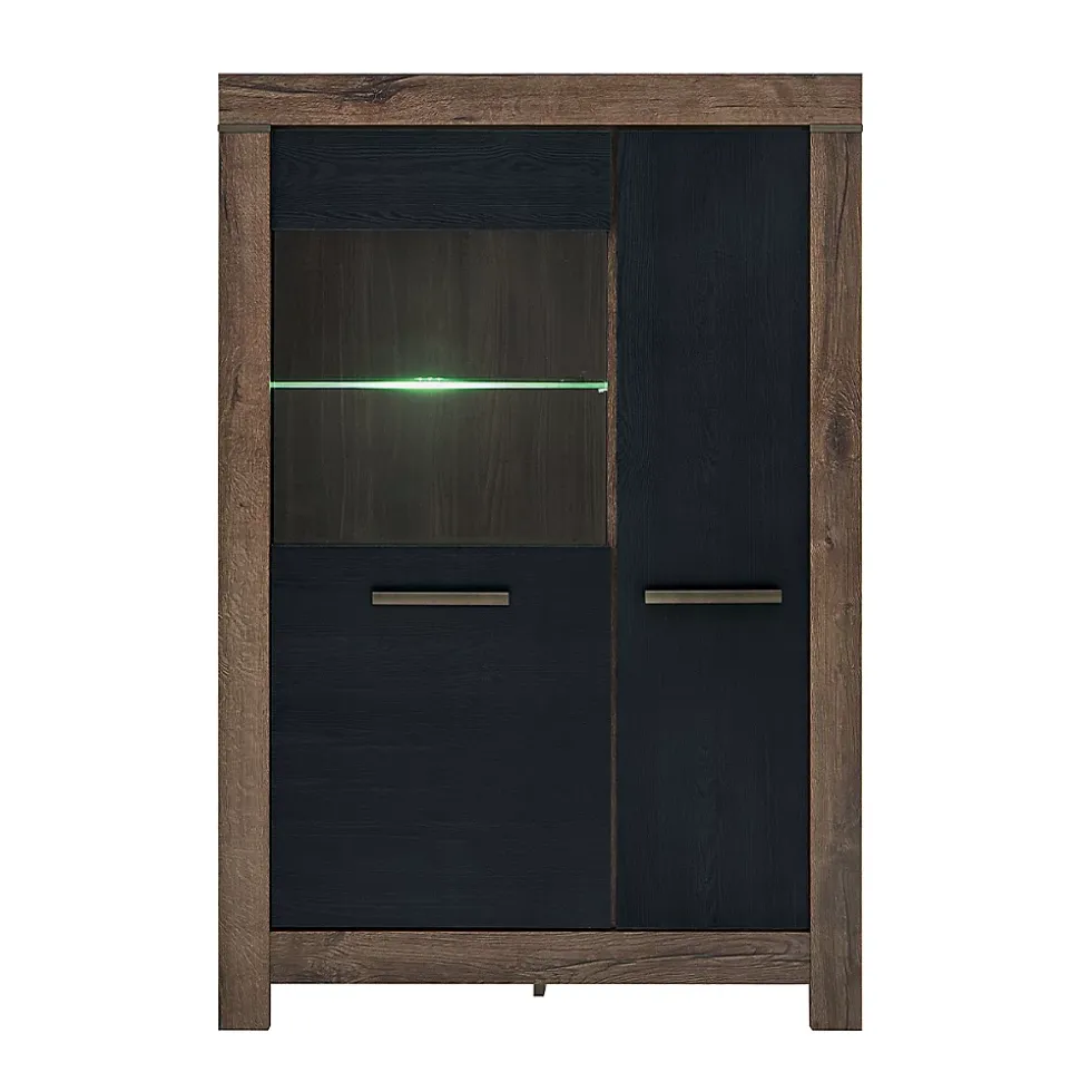 Vaisselier 2 portes Adam Bois et Noir