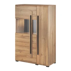 Vaisselier 2 portes avec LED Louis Bois