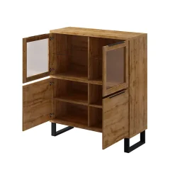 Vaisselier 4 portes Eden Bois et Metal