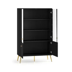 Vaisselier 4 portes Manoe Noir