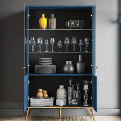 Vaisselier 4 portes Thalia Bleu