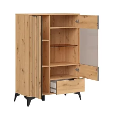 Vaisselier bas 2 portes 1 tiroir Mao Bois