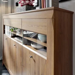 Vaisselier bas 3 portes Raya Bois