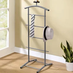Valet ATRIX, en métal laqué gris