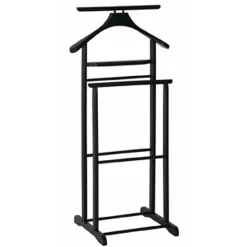 Valet de Chambre en Bois "Veoh" 102cm Noir
