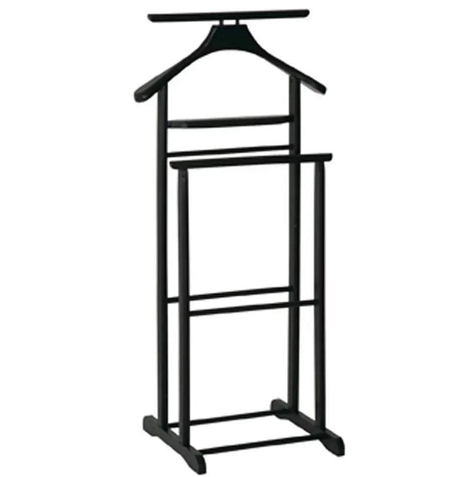 Valet de Chambre en Bois "Veoh" 102cm Noir