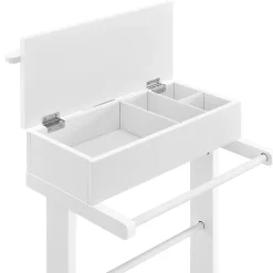 Valet de chambre Lulboll avec boîte ouvrable bois de pin blanc en.casa