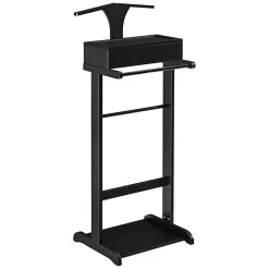 Valet de chambre Lulboll avec boîte ouvrable bois de pin noir en.casa