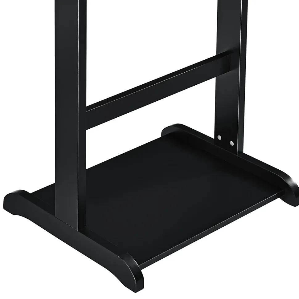 Valet de chambre Lulboll avec boîte ouvrable bois de pin noir en.casa