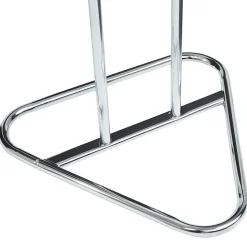 Valet de chambre valet de nuit CAMILO chevalet de nuit avec cintre pour veste et portant pour pantalons, en métal chromé