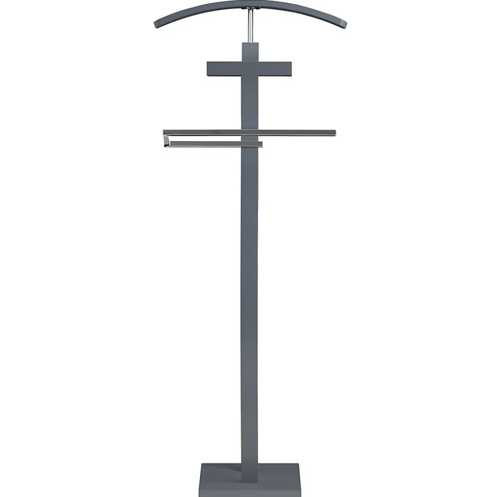 Valet ROBIN, en bois laqué gris