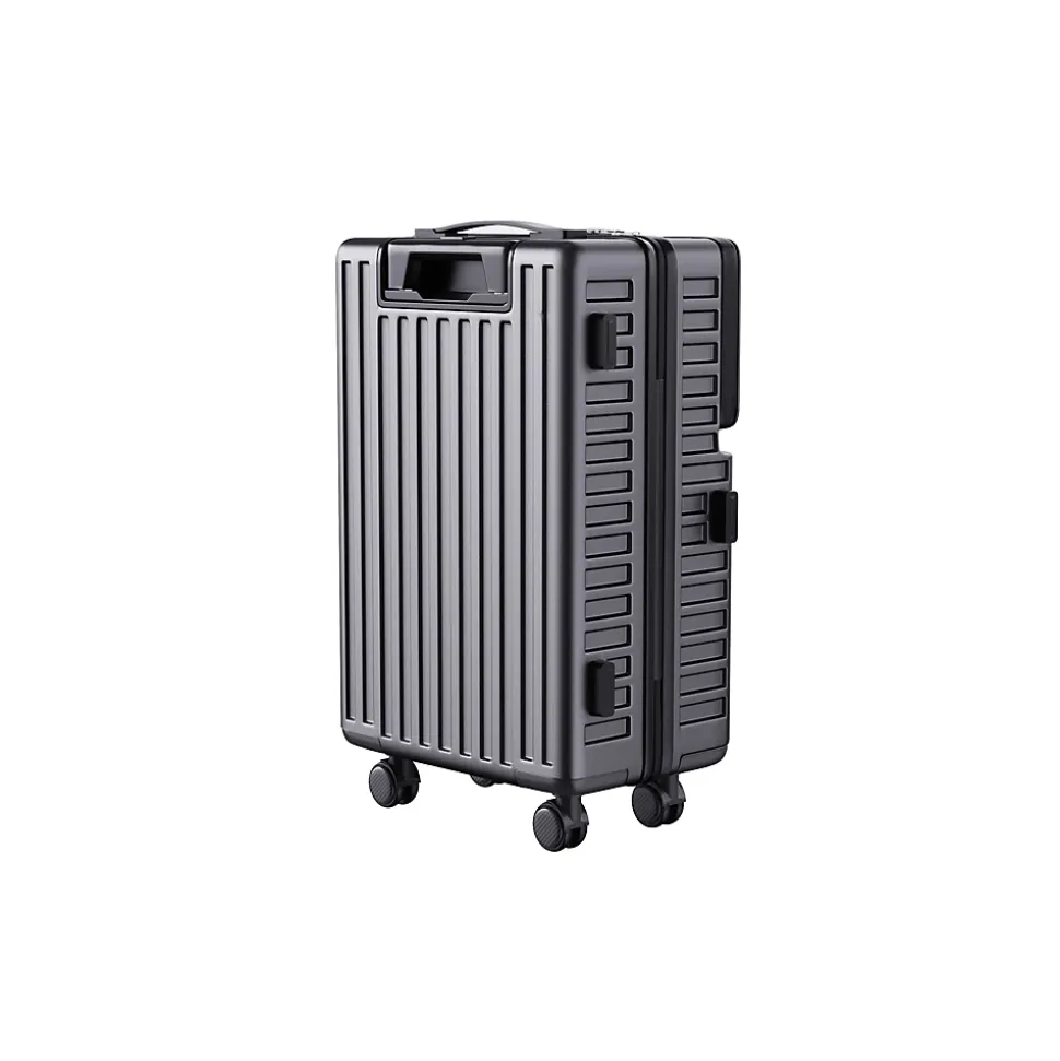 Valise 2 Pièces, Coque Rigide En Abs, Serrure à Combinaison Tsa Et Poignée Télescopique, Noire