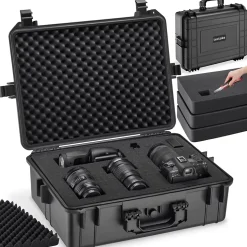 Valise de protection matériel photo en Coque dure robuste noir