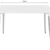 Valora YURO Set de Tables Rectangulaires MDF Hêtre Blanc x4