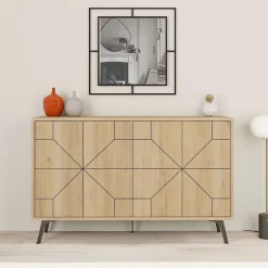 Venprodin Console Dune 123 cm Chêne