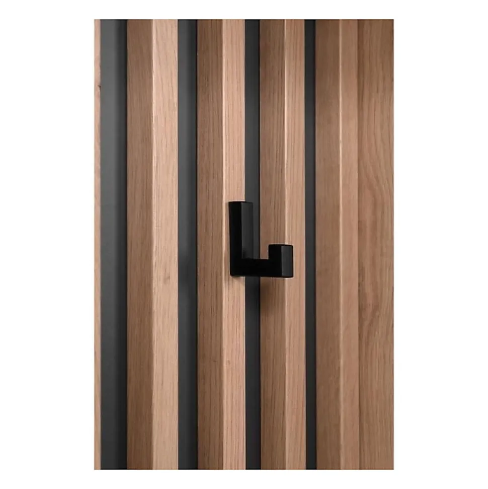 Vestiaire avec miroir - MEDAN 42A - Anthracite / Chene artisan - 80 x 190 x 37 cm
