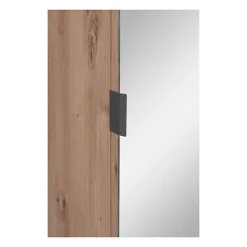 Vestiaire avec miroir - MEDAN 42A - Anthracite / Chene artisan - 80 x 190 x 37 cm