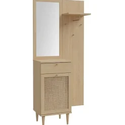 Vestiaire CALASETTA Chêne 1 porte 1 tiroir 90,4x41,4x198 cm