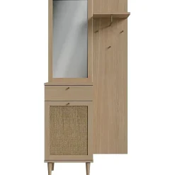 Vestiaire CALASETTA Chêne 1 porte 1 tiroir 90,4x41,4x198 cm