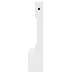 Vestiaire De Rangement - 6 Cintres, 1 Porte, 4 Casiers - Blanc,Mettre dans vestiaires
