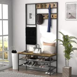 Vestiaire De Rangement - Brun Rustique, Robust - Mettre dans vestiaires