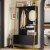 Vestiaire De Rangement - Miroir, Banc, Porte-chaussures - Mettre dans vestiaires,noir