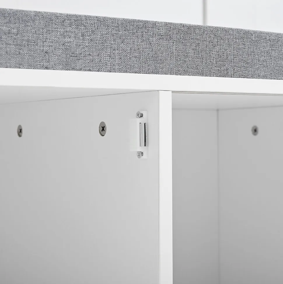 Vestiaire d'Entrée - Meuble d'Entrée avec Banc Assise et Patères, Rangement Pratique, Bois MDF Blanc 120x40x191 cm