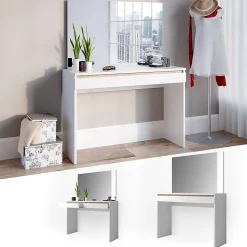 Vicco Coiffeuse Blanc 120 cm