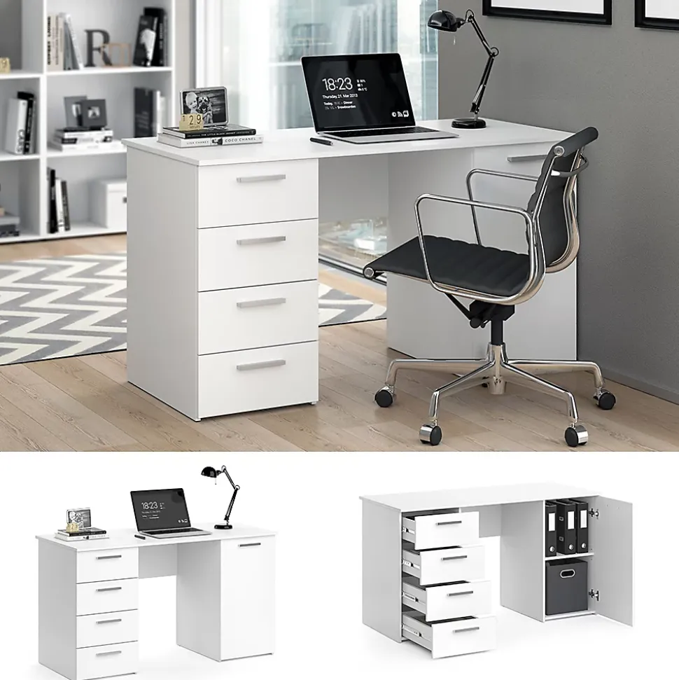 Vicco Bureau Blanc 137 x 60 cm