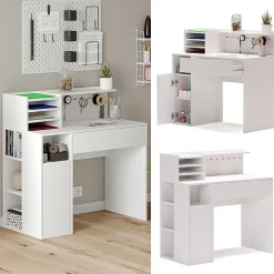 Vicco Bureau Blanc 100 x 50 cm